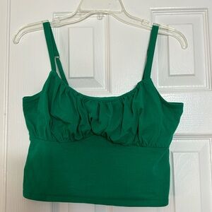 Green Crop Top